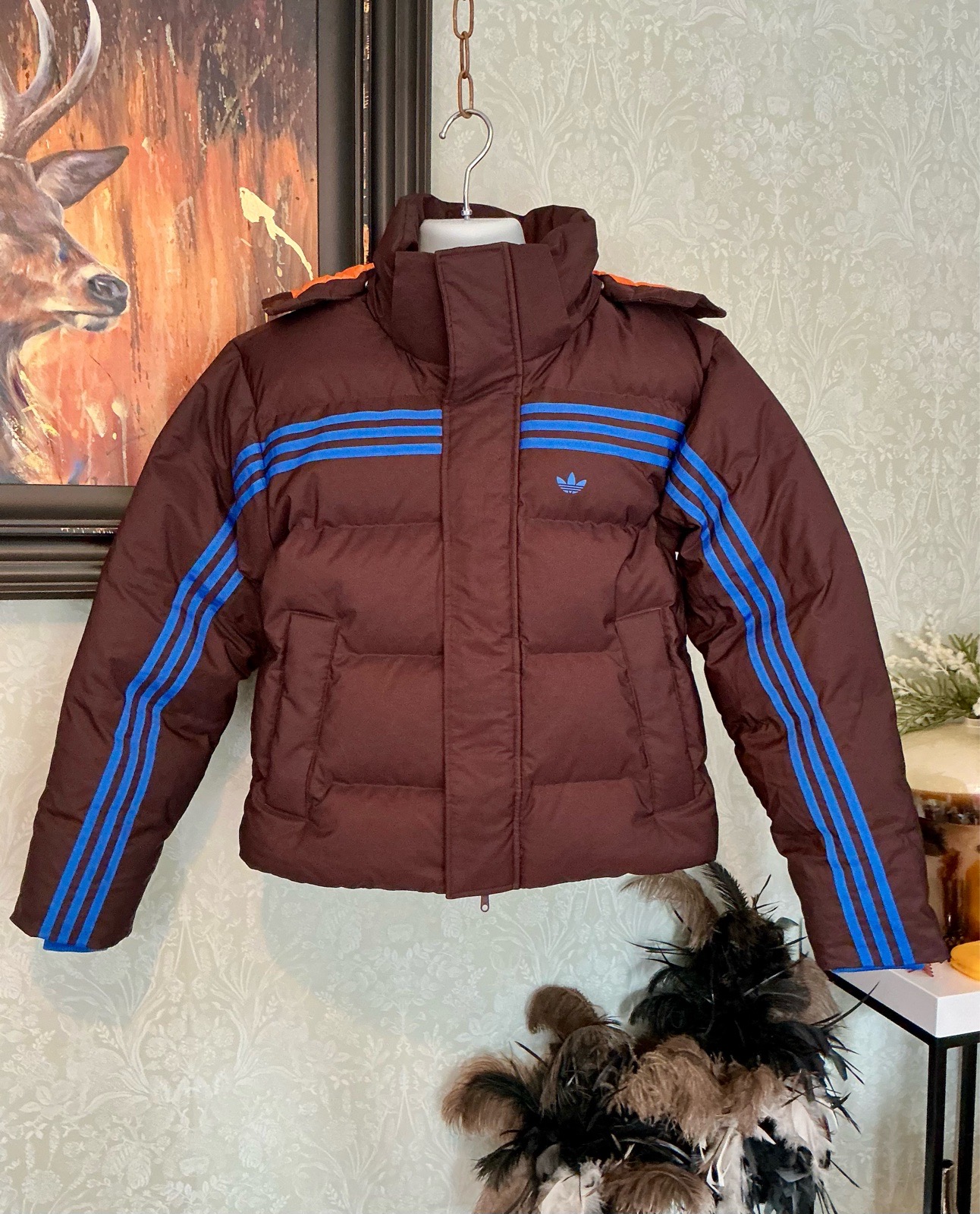 Retro-Inspired Classic Adidas Premium Puffer Jacket Small NWOT