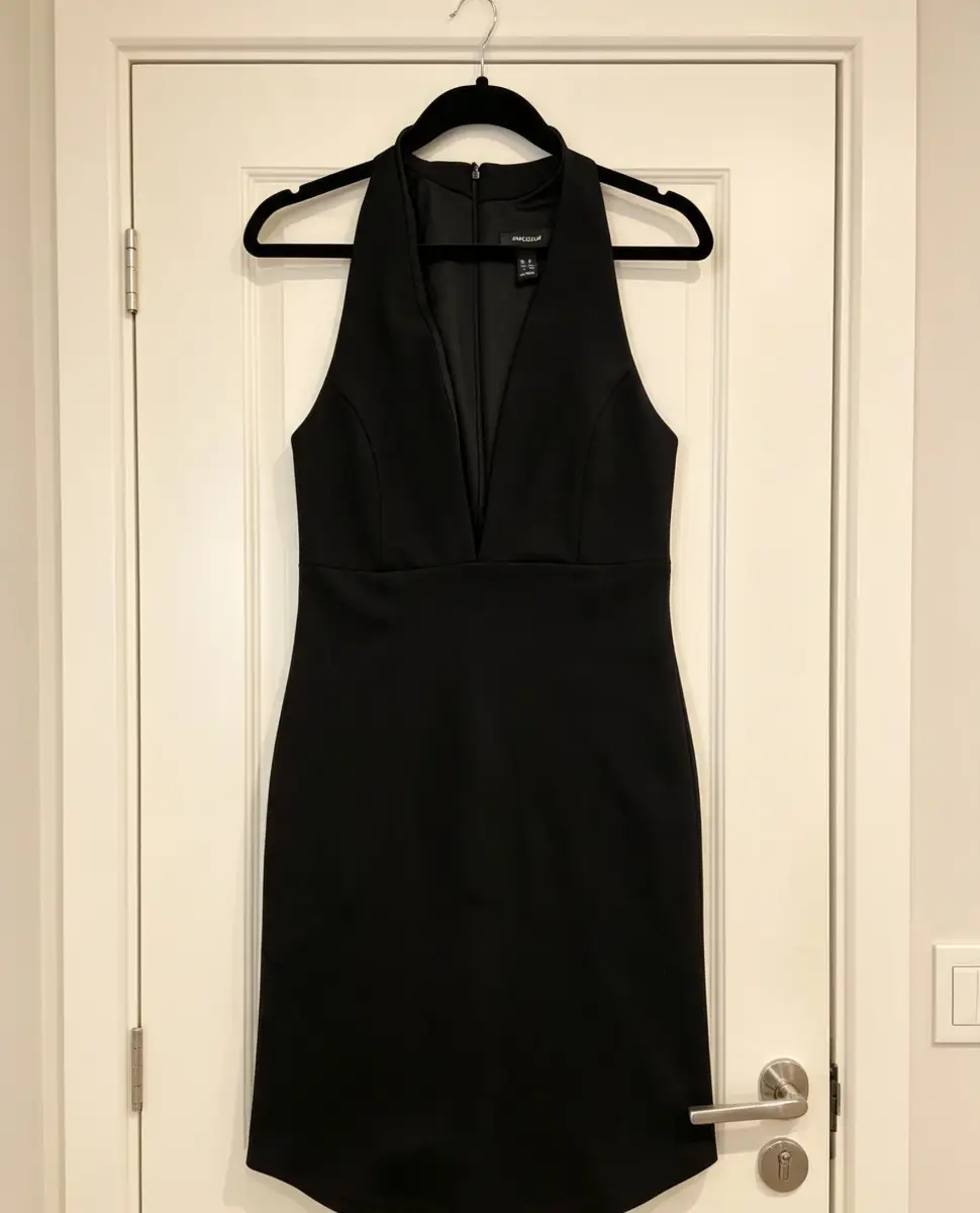 Womens black dress 8