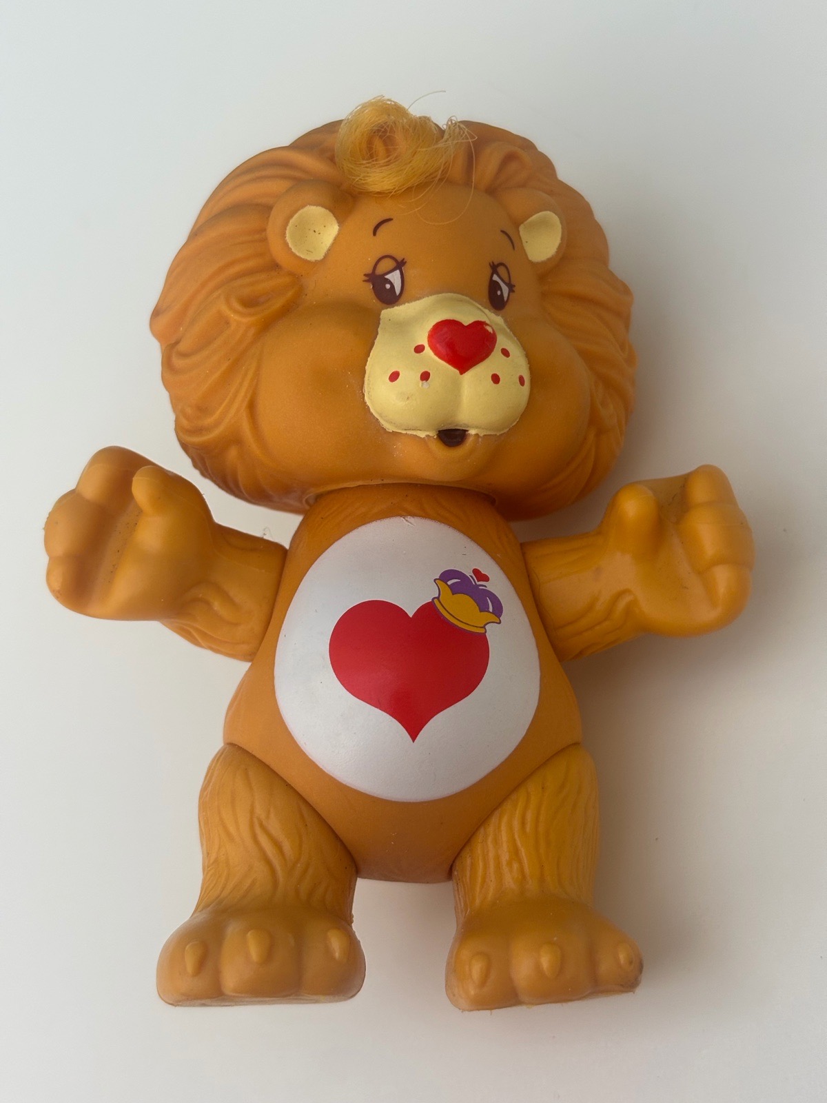 Care Bears Brave Heart Lion Posable Vinyl figure 1985 Kenner Fantastic Condition