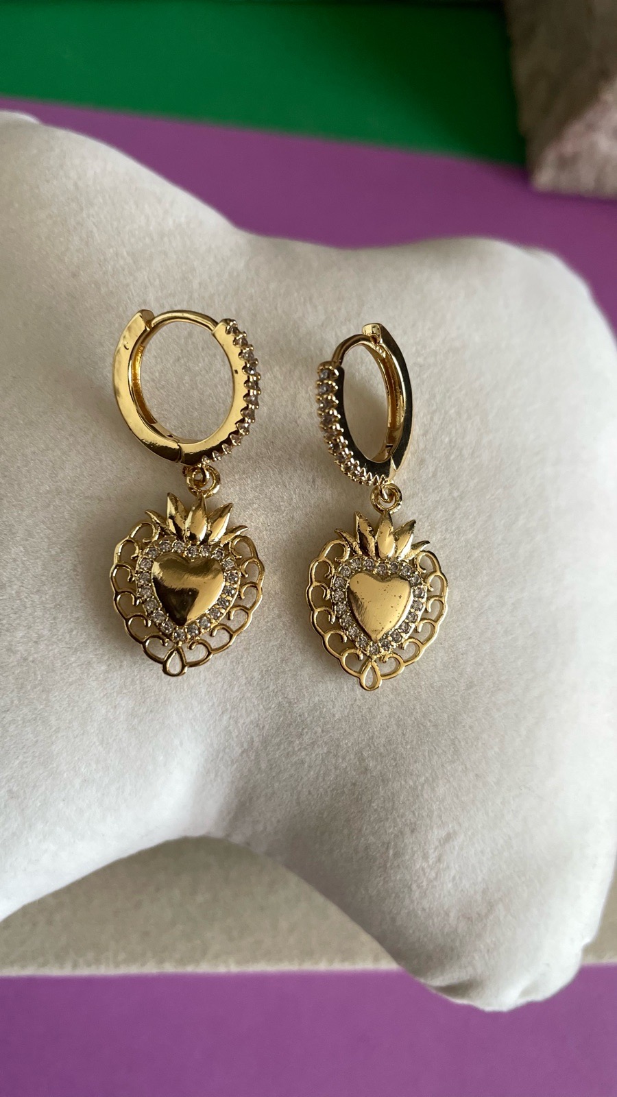 Heart Hoop earrings