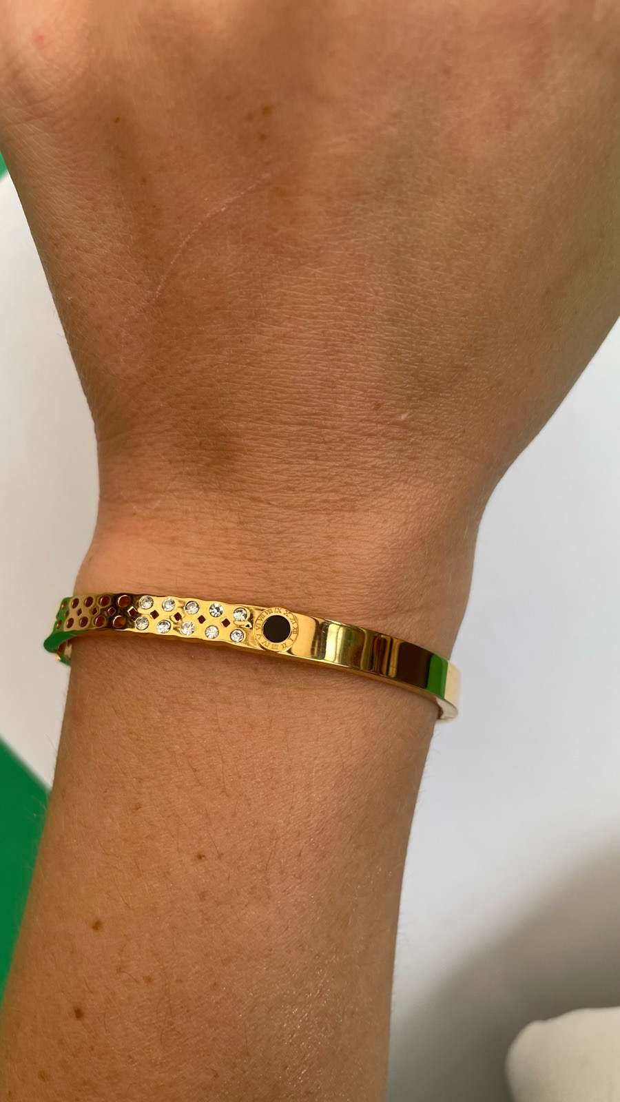 Roman Numeral Bangle Bracelet Women