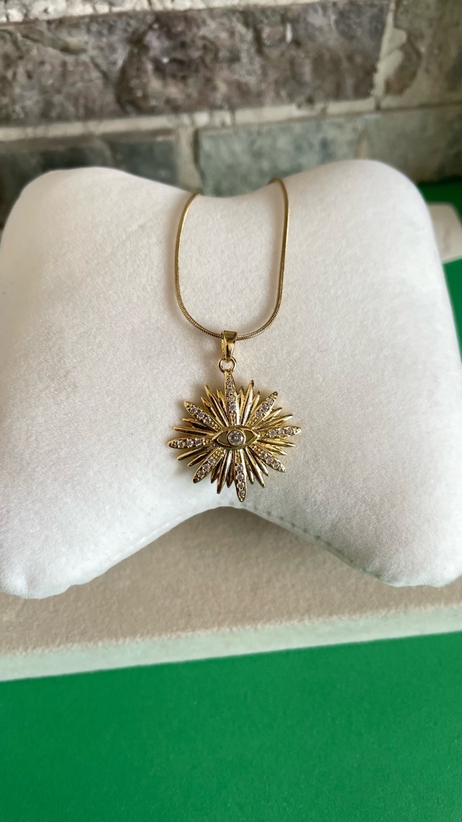 Gold plated pendant necklace new