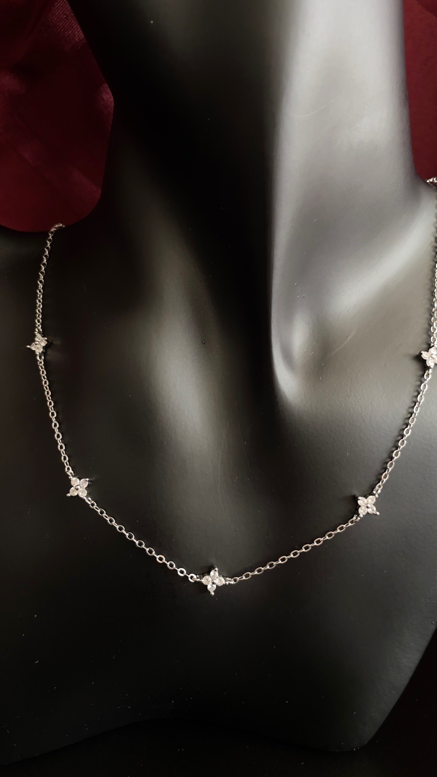 Non tarnish silver plated necklace