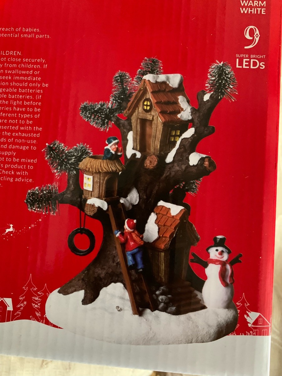Festive treehouse