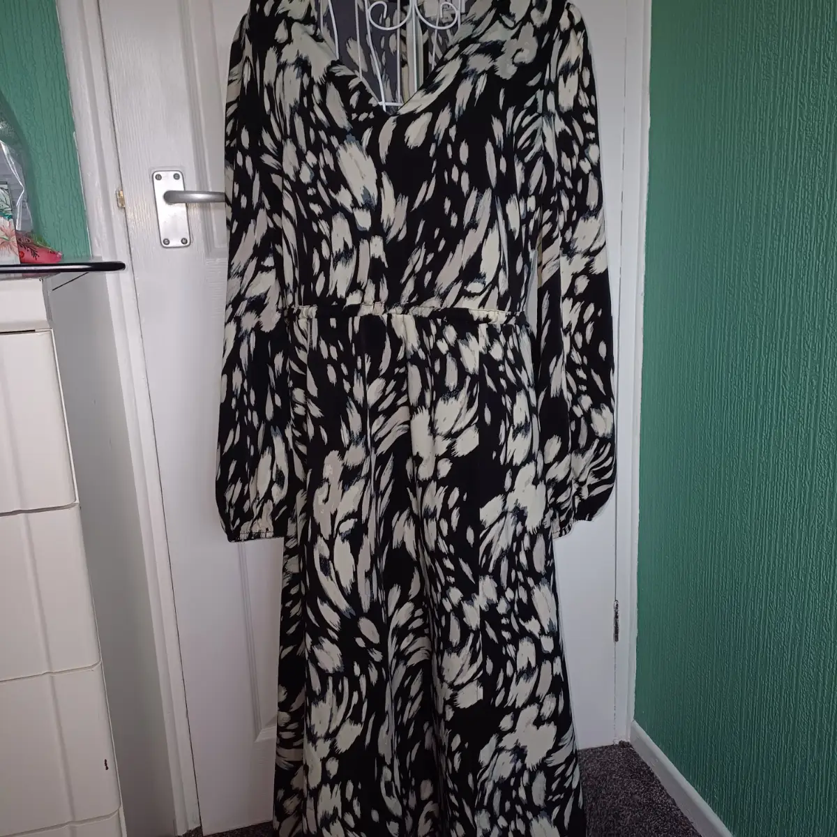 Black & cream Little Mistress dress size 14