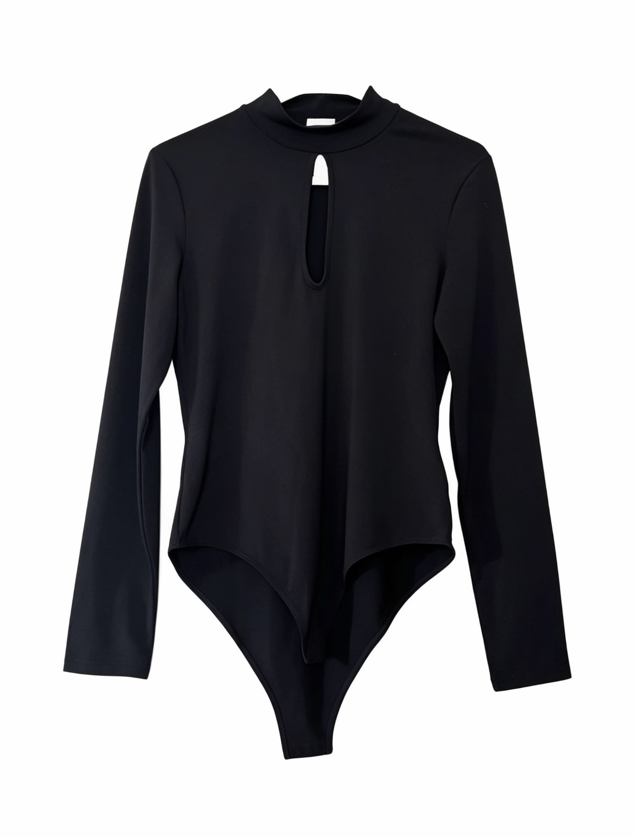 Long‑sleeve black bodysuit