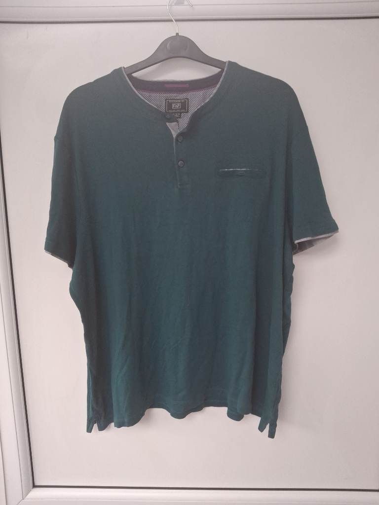 Men's F & F Green Grandad 3XL T Shirt ME05