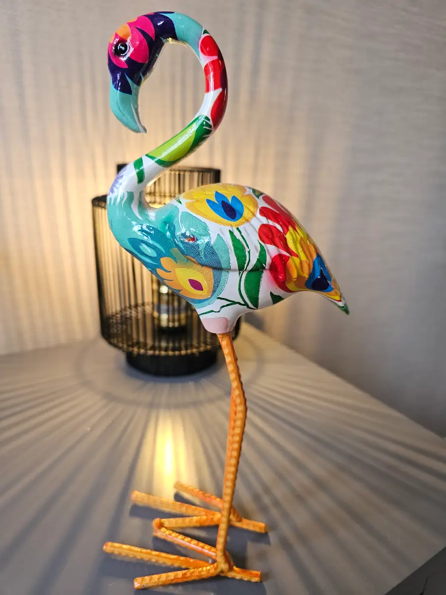 Beautiful Exotic Heavy Flamingo Ornament!