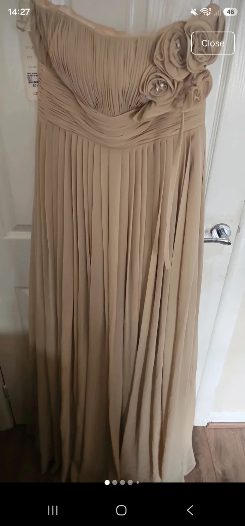 LQ designs champagne special occasion dress size 14