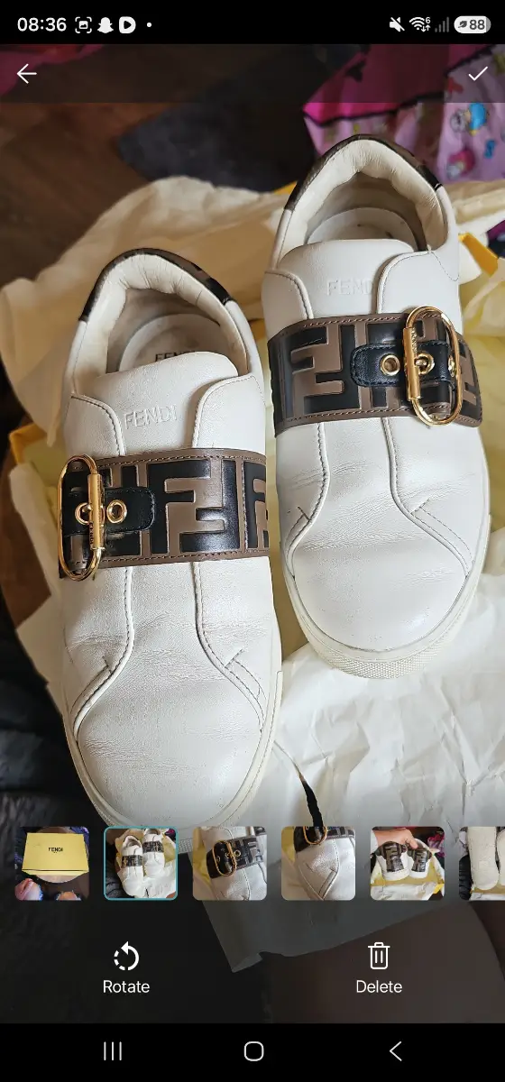 Fendi trainers size 5