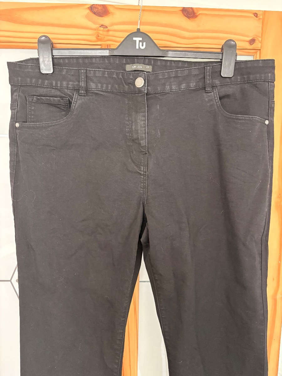 Bonmarche black denim jeans 22