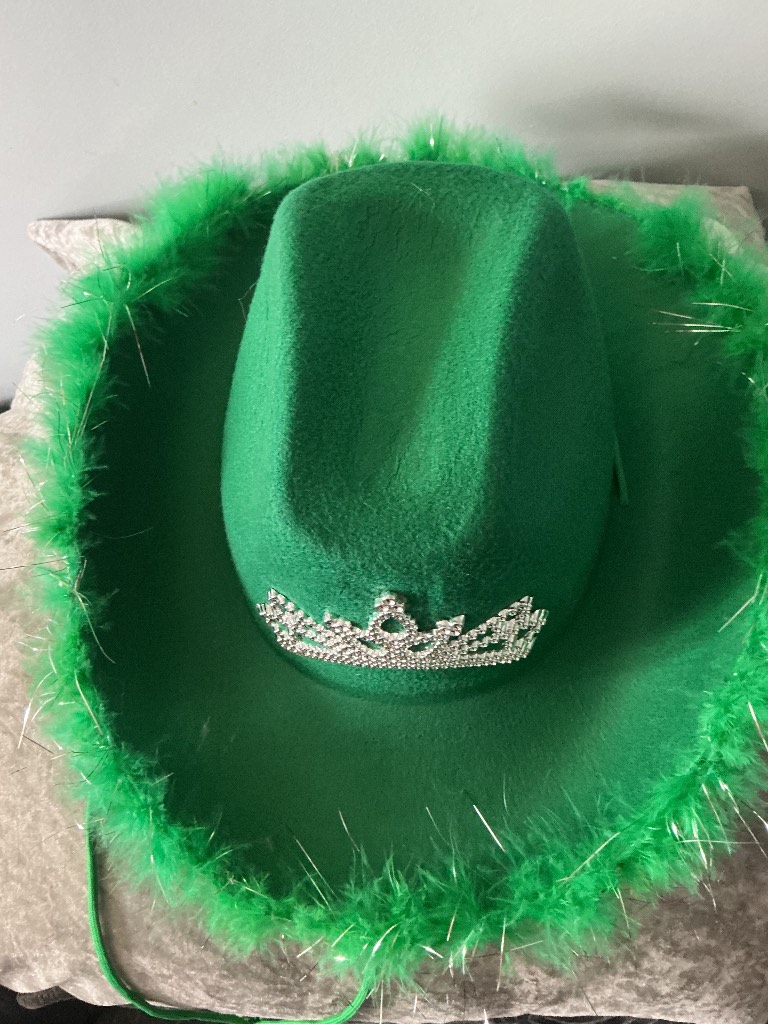 Cowboy hat adult green