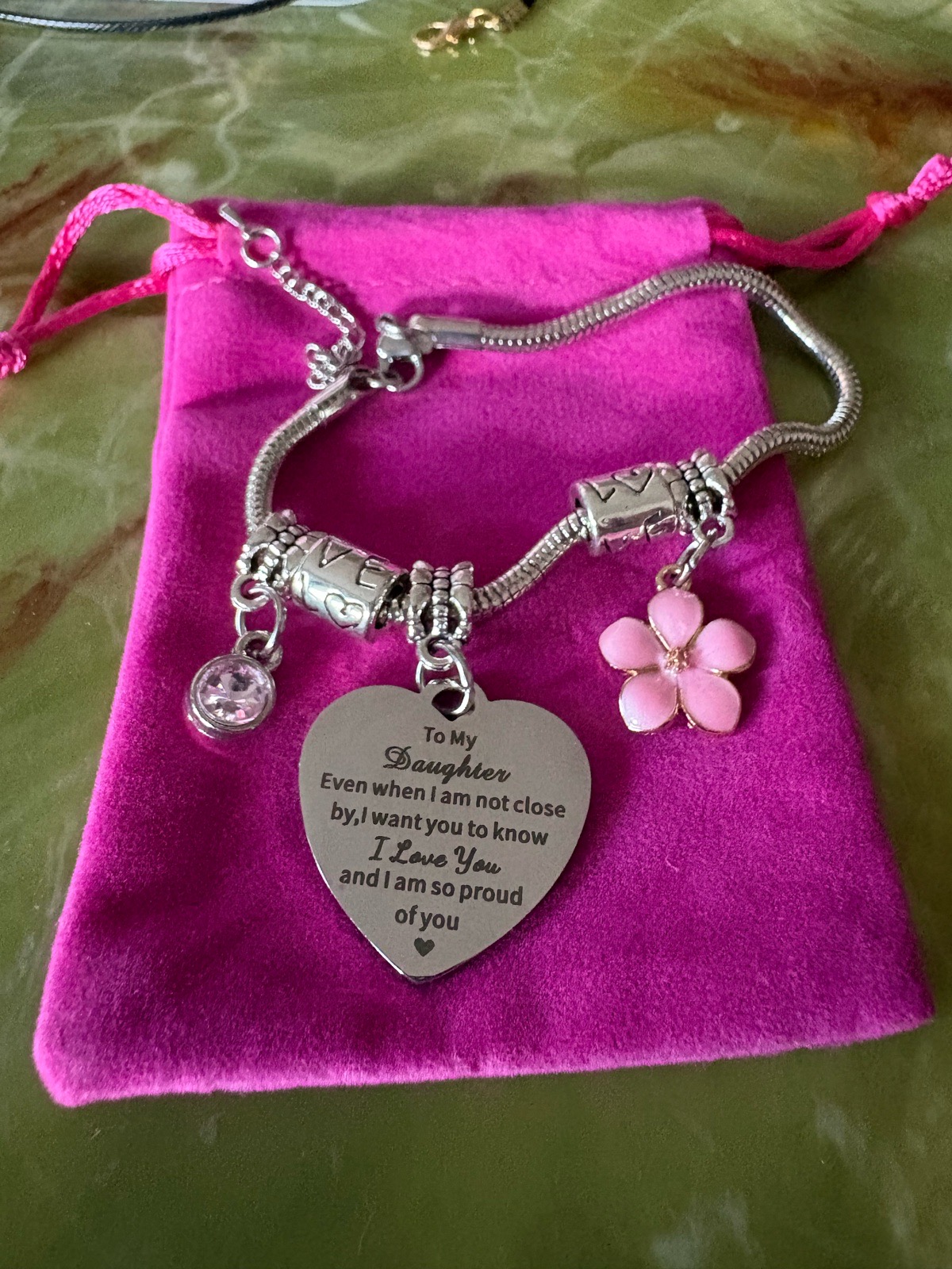 Daughter Keepsake Charm Bracelet