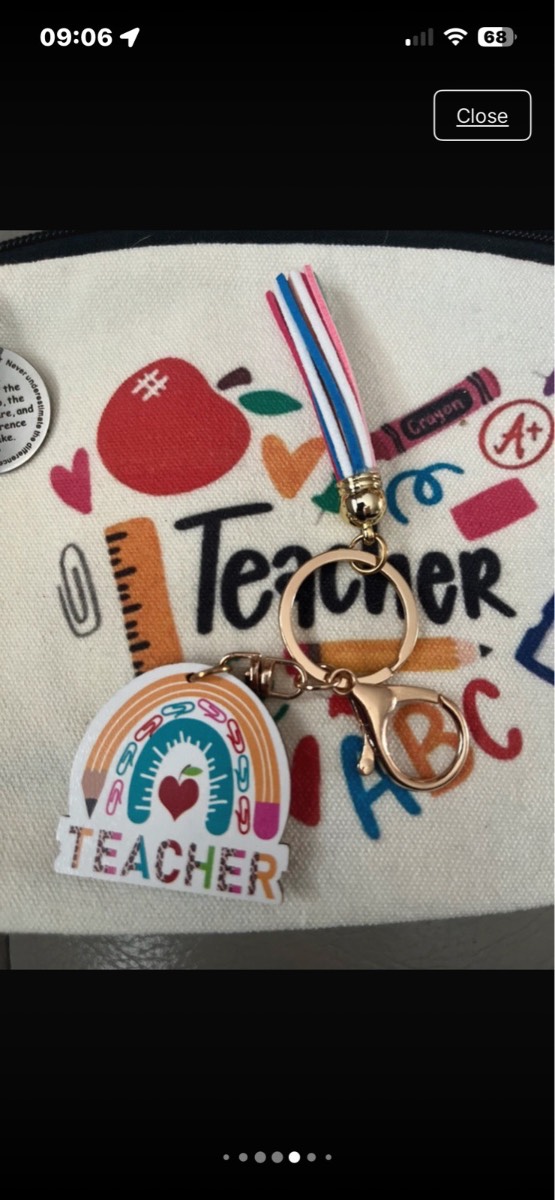 Teacher pencil cases + keyrings