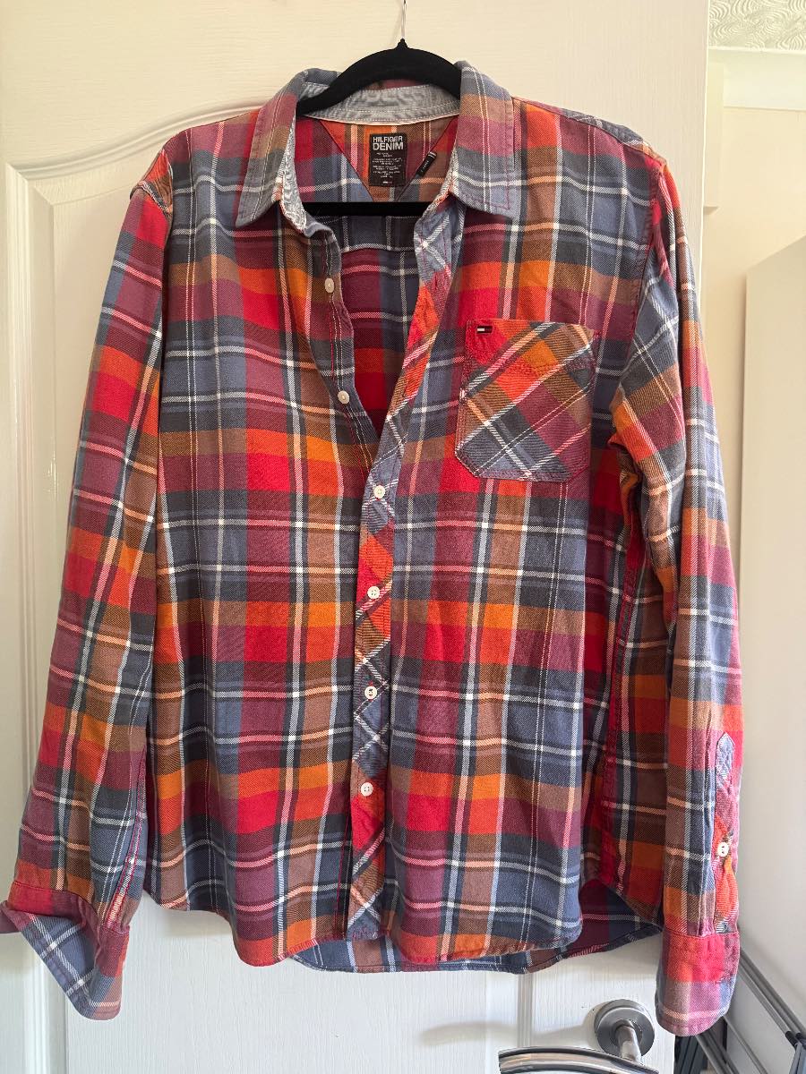 Hilfiger Denim Mens Checked Shirt – Size XL