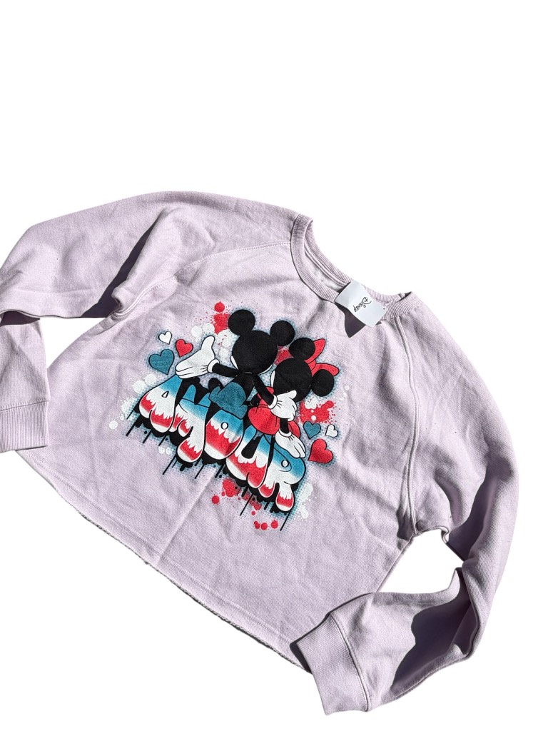 Minnie Mouse & Mickey Mouse cropped jumper
