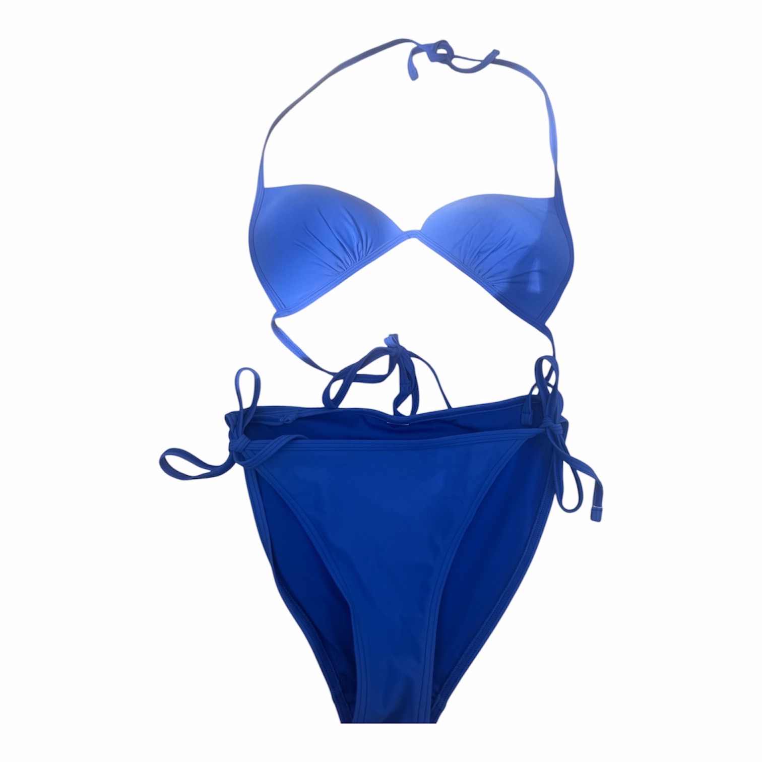 Blue matching bikini set