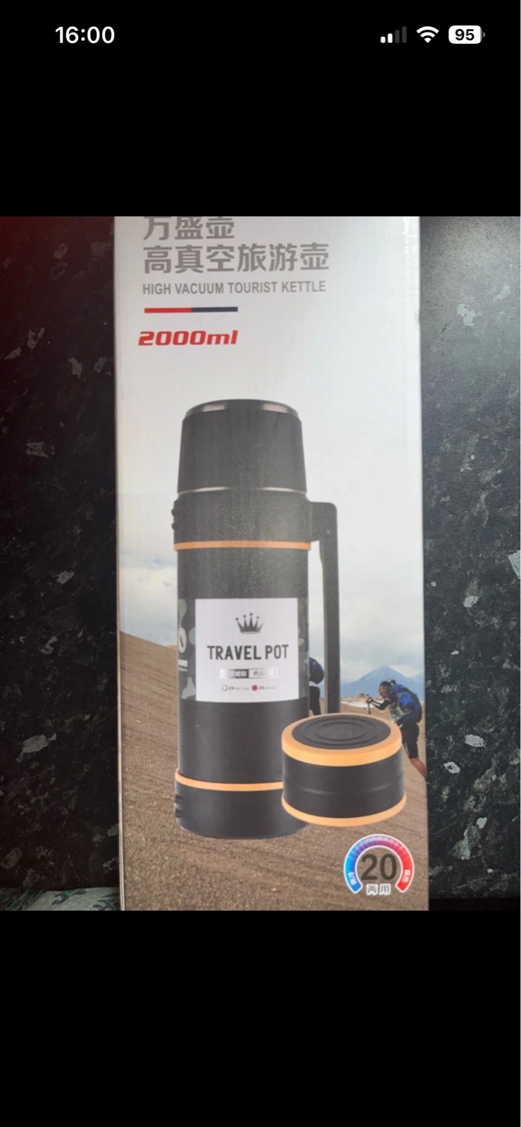 2000ml Large Vacuum Travel Pot – Thermal Flask