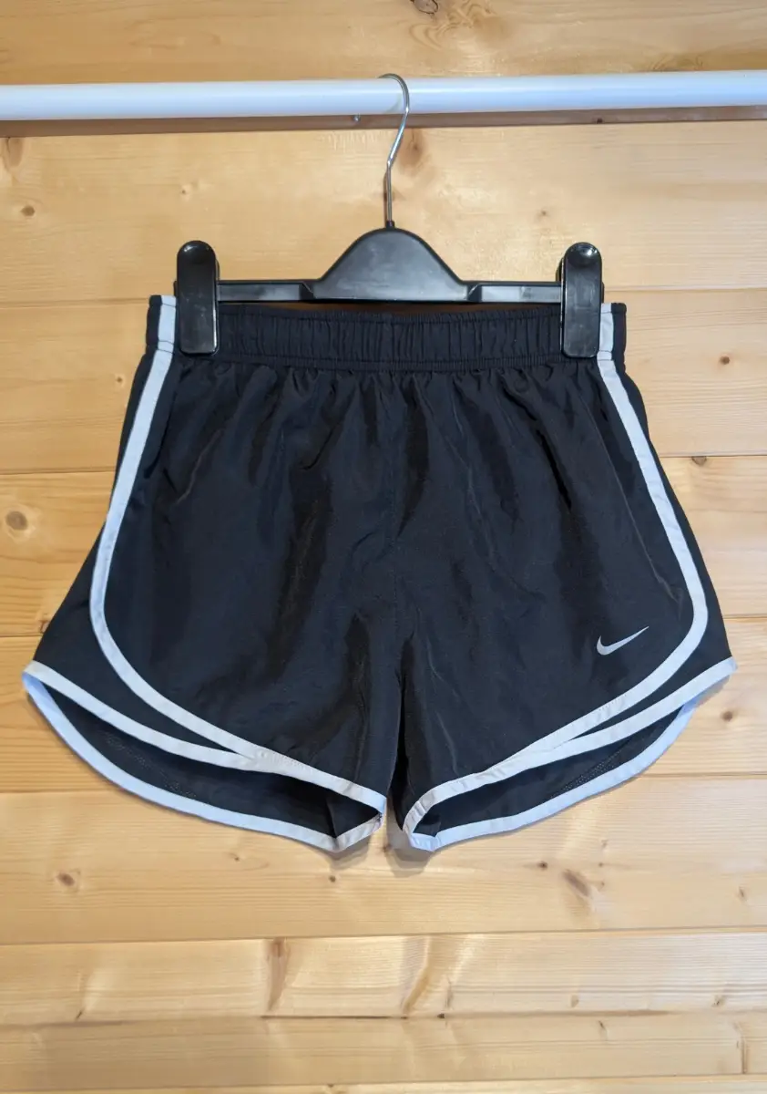 Nike Dri-Fit Running Shorts Black White Trim Size S Small