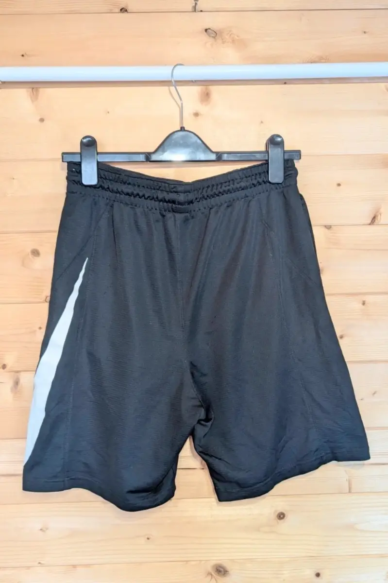Nike Dri-FIT Black Sports Shorts Side Swoosh - Size Large
