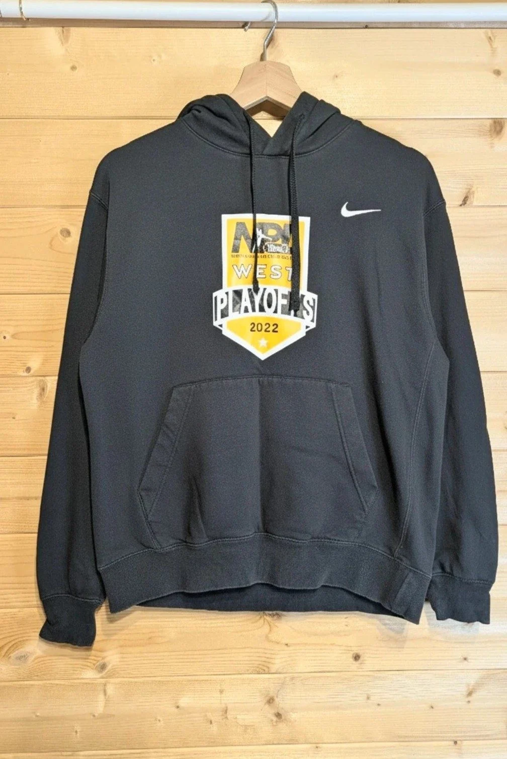 Nike Men’s Black NBA West Playoffs 2022 Graphic Hoodie - Size Medium