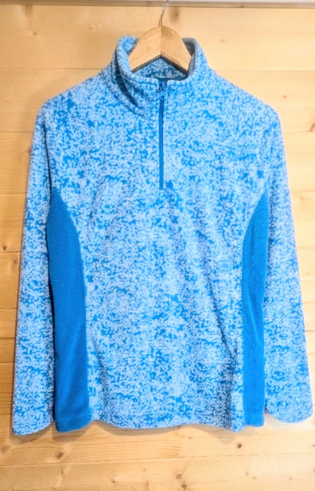Columbia Women's Blue Fleece 1/4 Zip Pullover Jumper - Size L