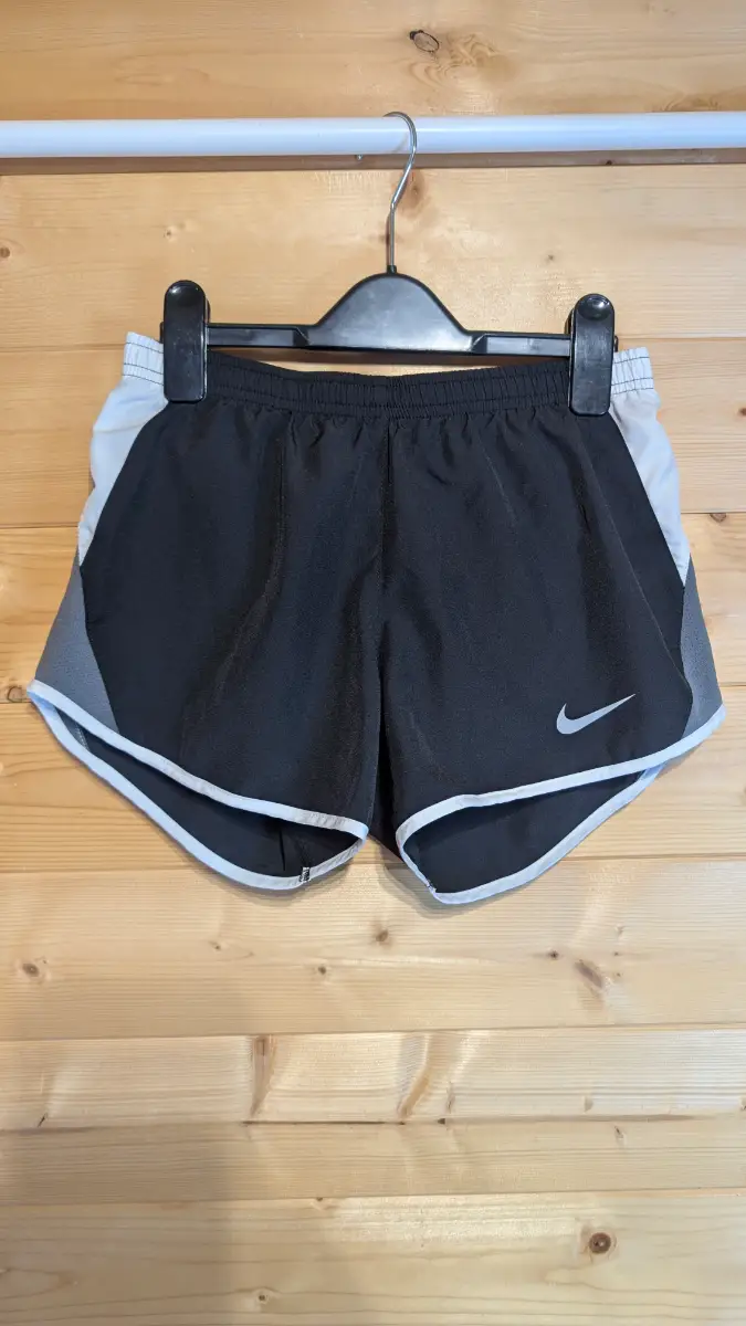 Nike Dri-FIT Women’s Running Shorts – Black/Grey/White (Size XS)