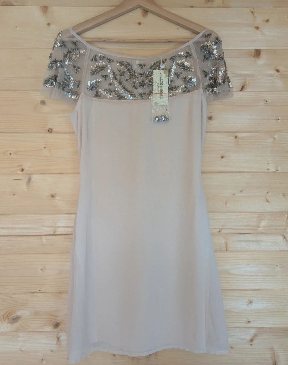 BNWT Lace & Beads Sequined Embellished Mini Dress / Tunic - UK 10