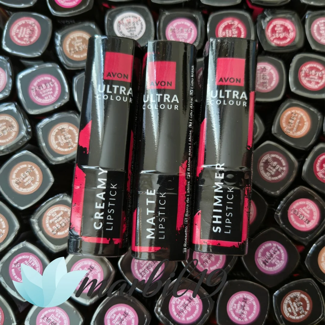 Avon Ultra Lipstick in various shades, creamy, matte or shimmer