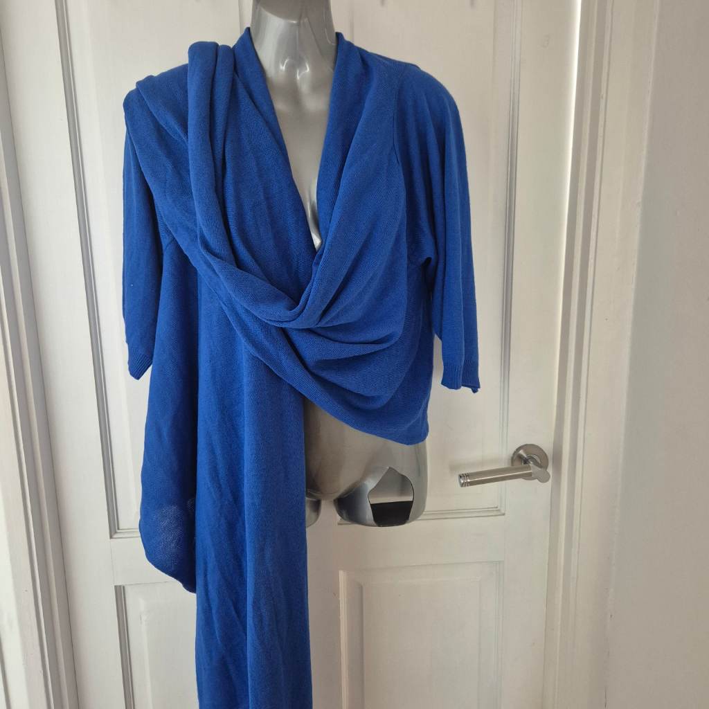 Joe Brown royal blue shrug shawl cover up