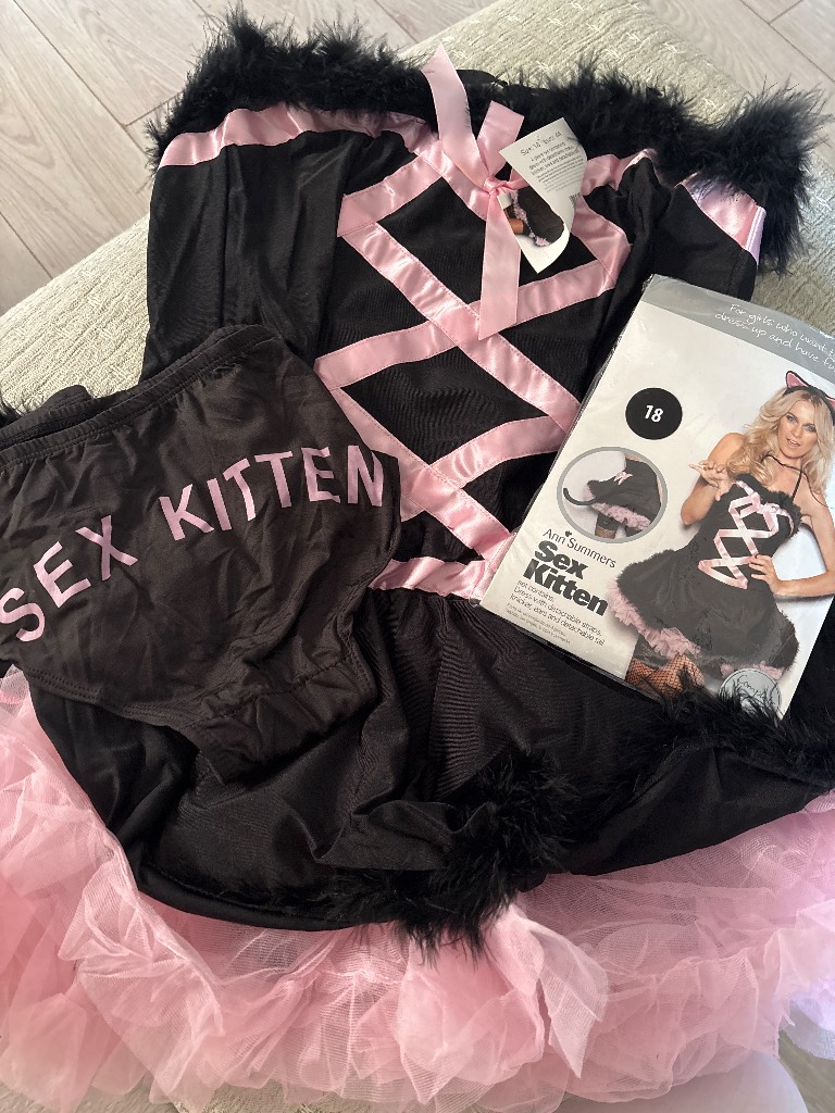Sexy cat fancy dress costume