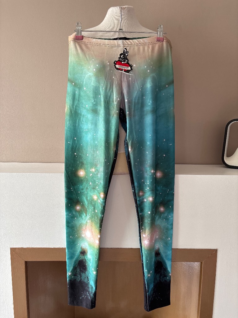 Galaxy print leggings