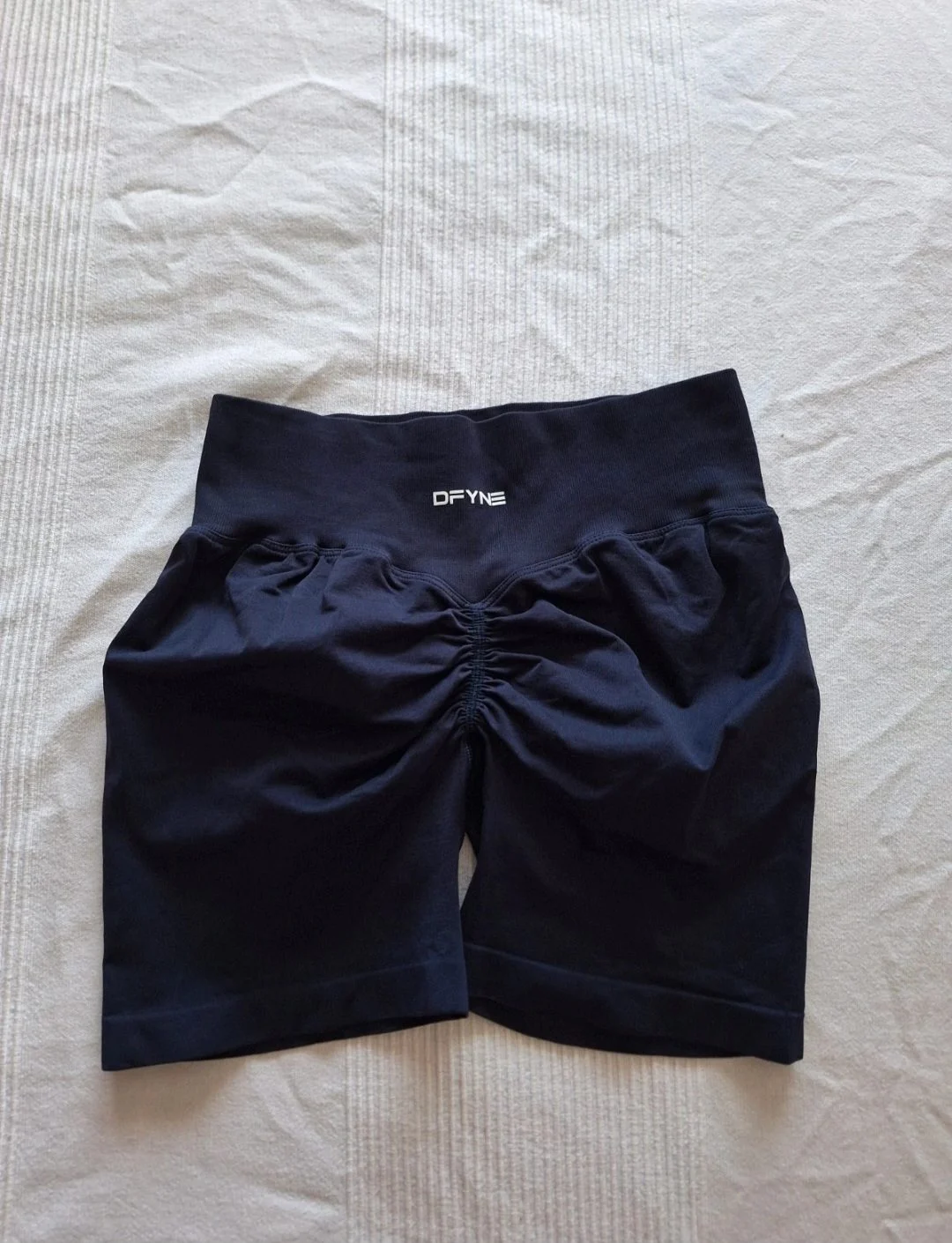 DFYNE Impact Seamless Shorts Dark Blue Navy NWOT - Size Large L UK 16-18 #S59