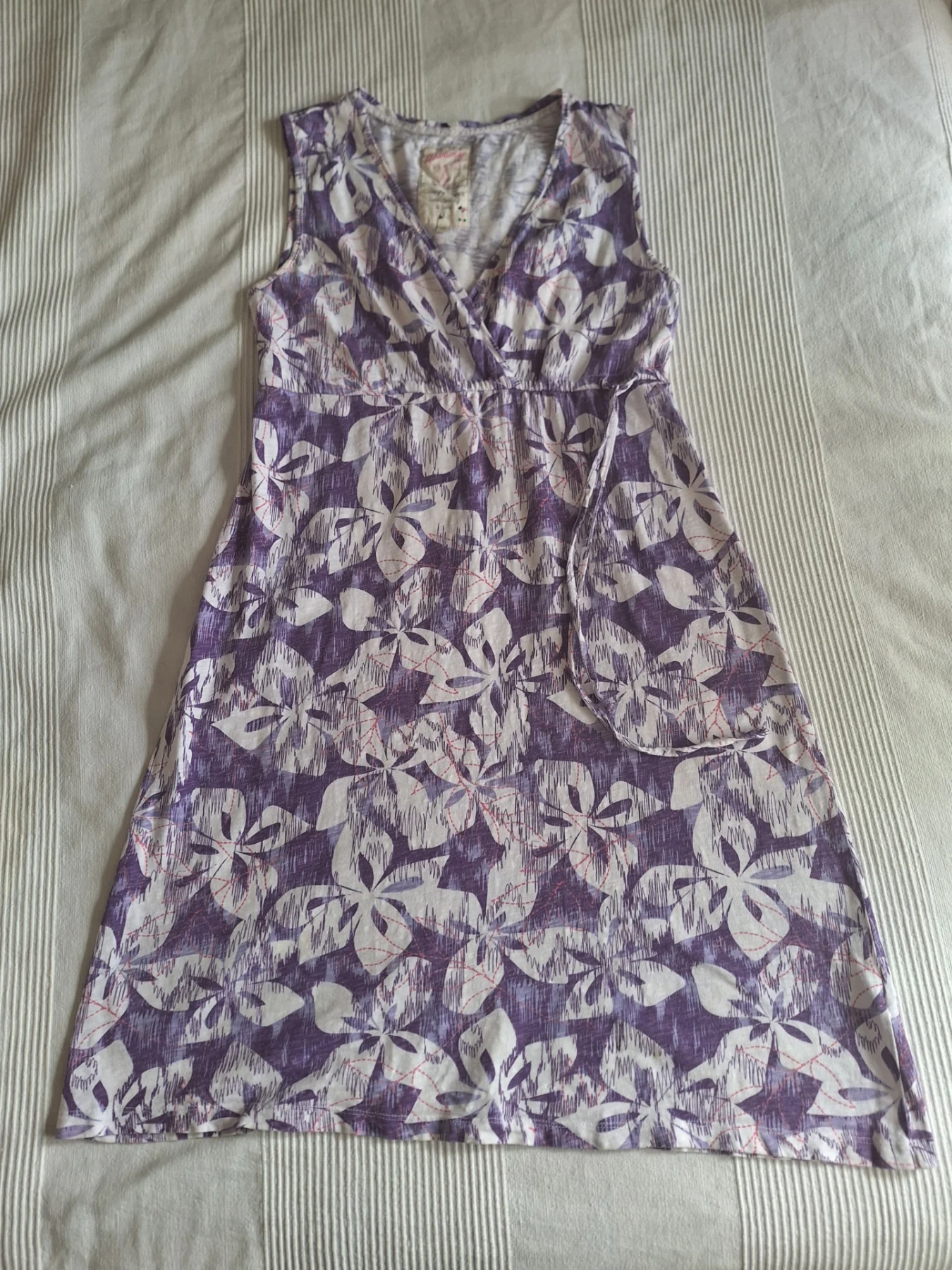Mantaray Debenhams Purple Floral Summer Sun Dress Size 12 UK