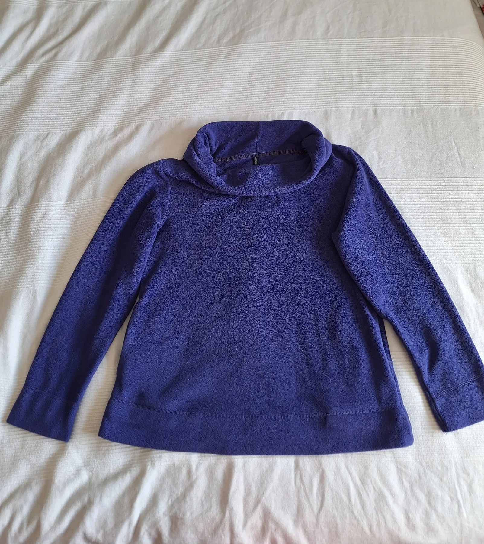 M&S Purple Cowl Neck Fleece Jumper Size 14