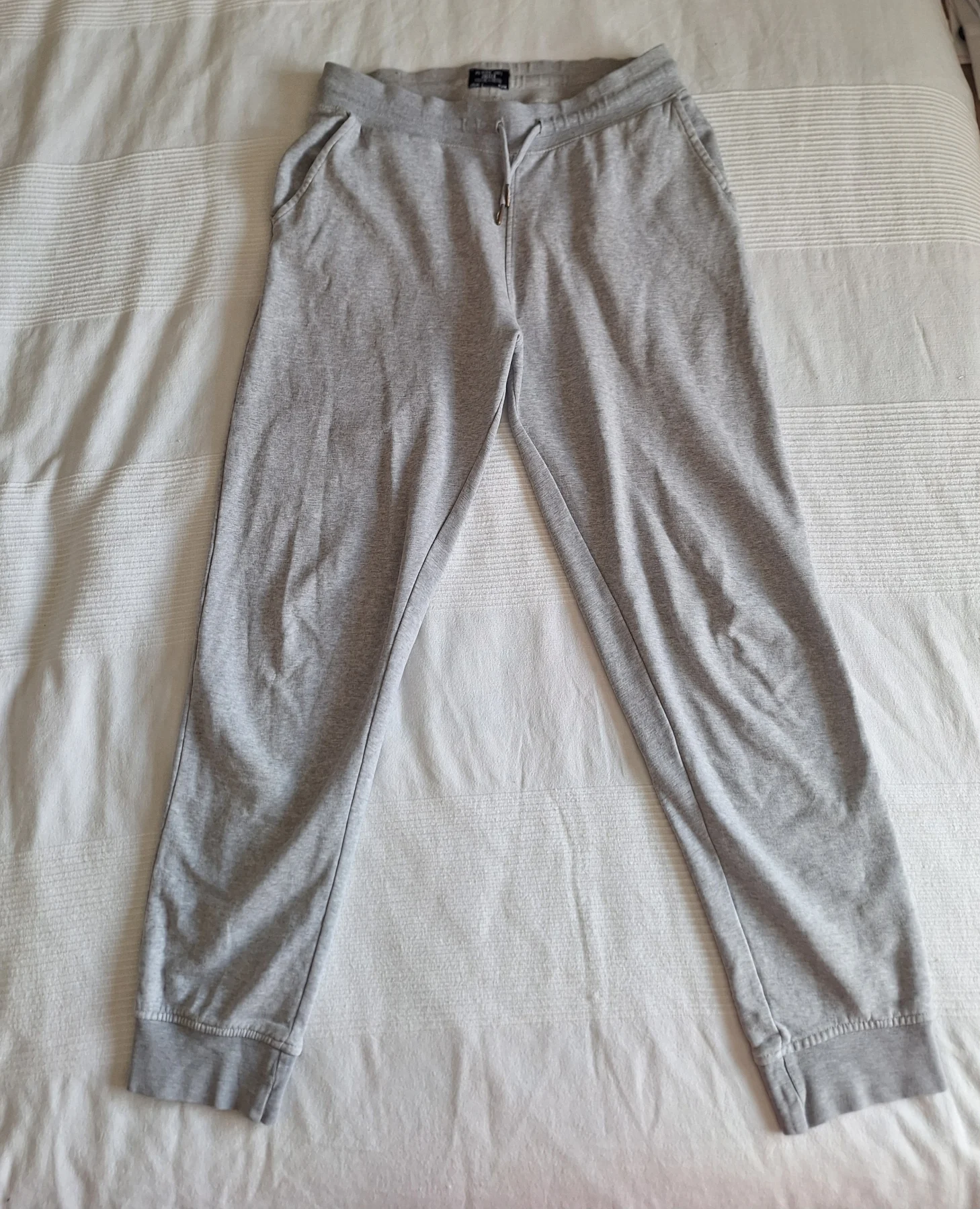 NEXT Men's Grey Premium Soft Joggers Size M Long Leg Drawstring Tracksuit Bottoms