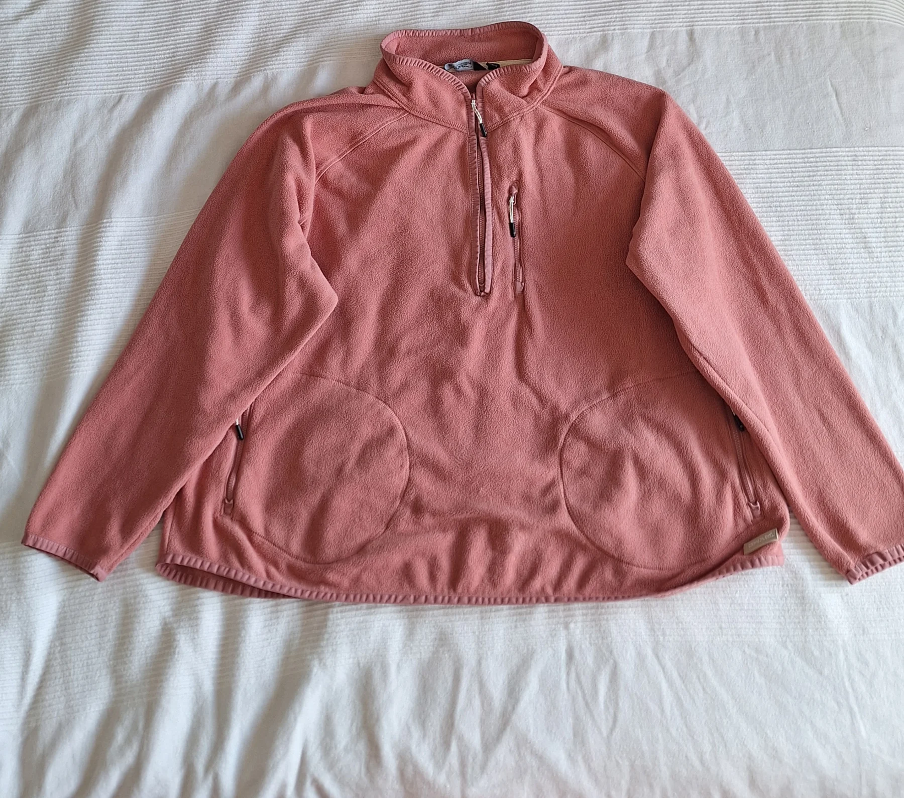 Regatta Dusty Pink 1/2 Zip Fleece Jumper Size 20 XL Warm Cozy Outdoor Gorpcore