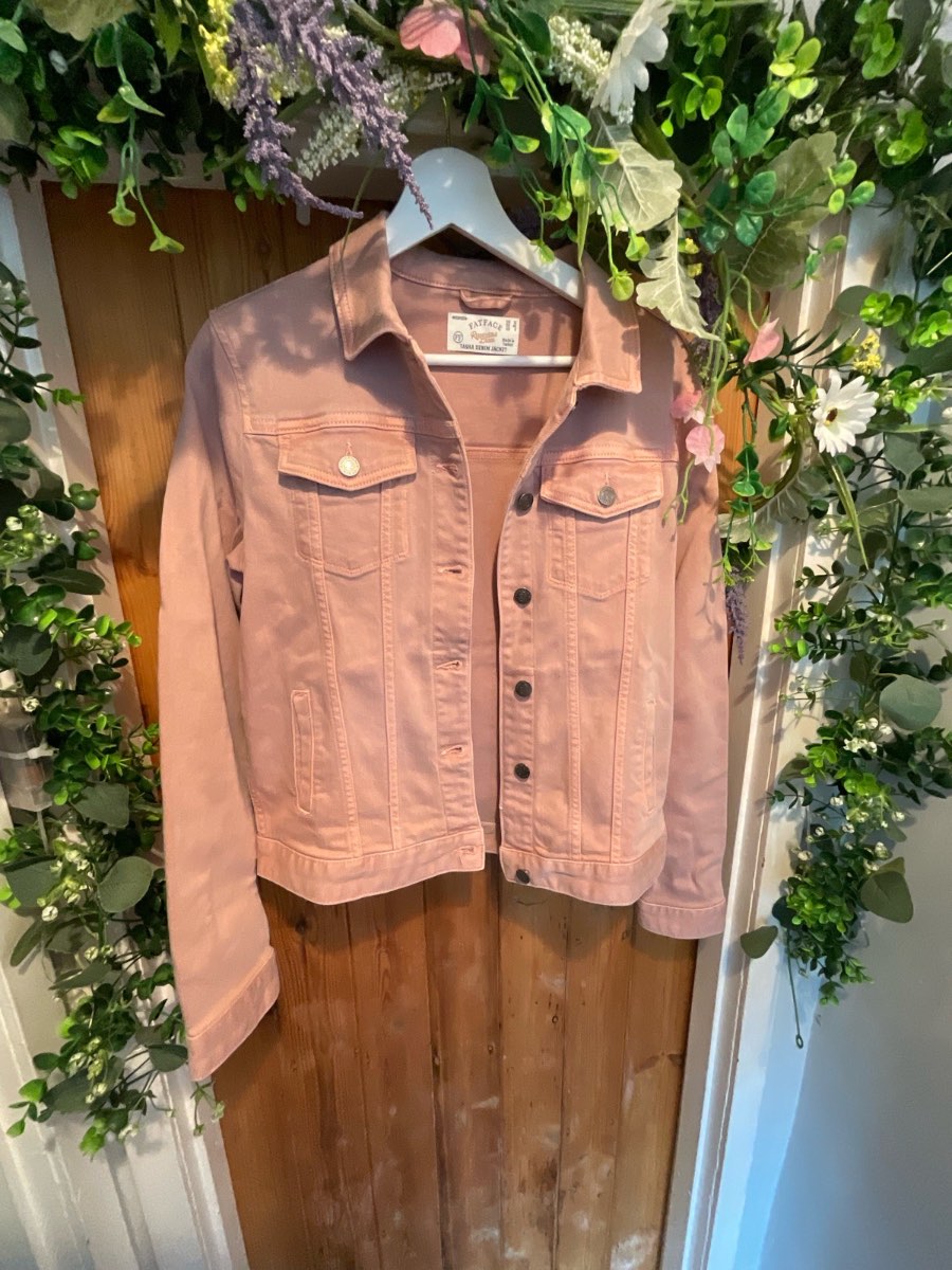 Fat face pink denim jacket