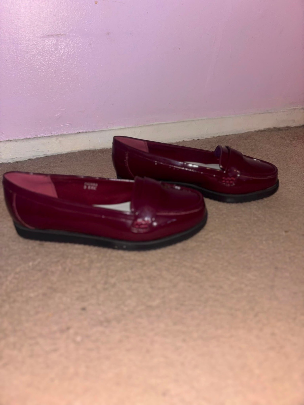 Burgundy pumps
