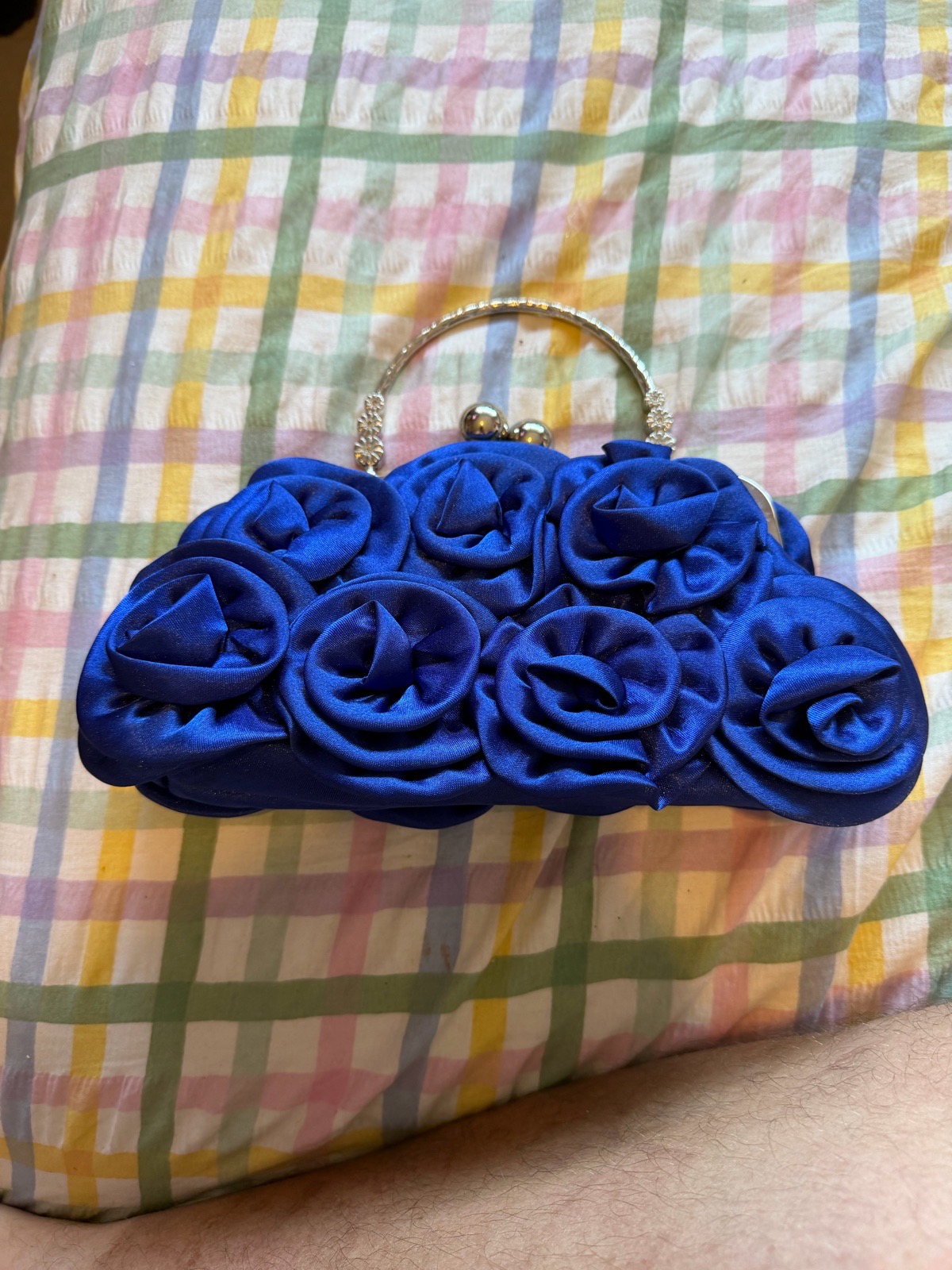 Navy blue occasion purse