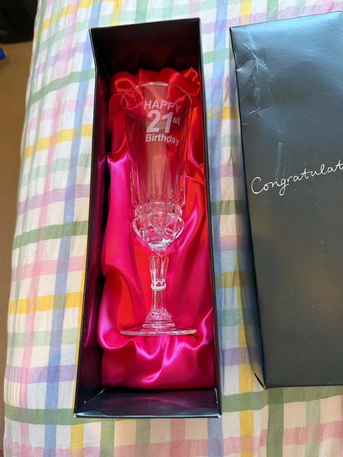 21st crystal champagne flute