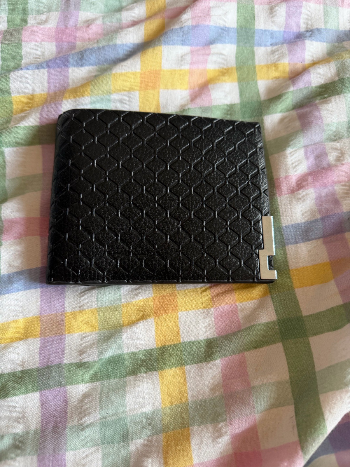 Black leather wallet