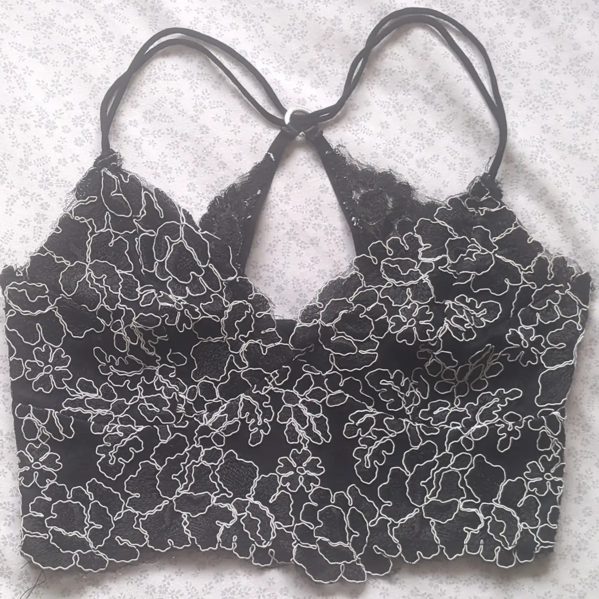 River island, size 8, petite. Belly top, crop top. Lace