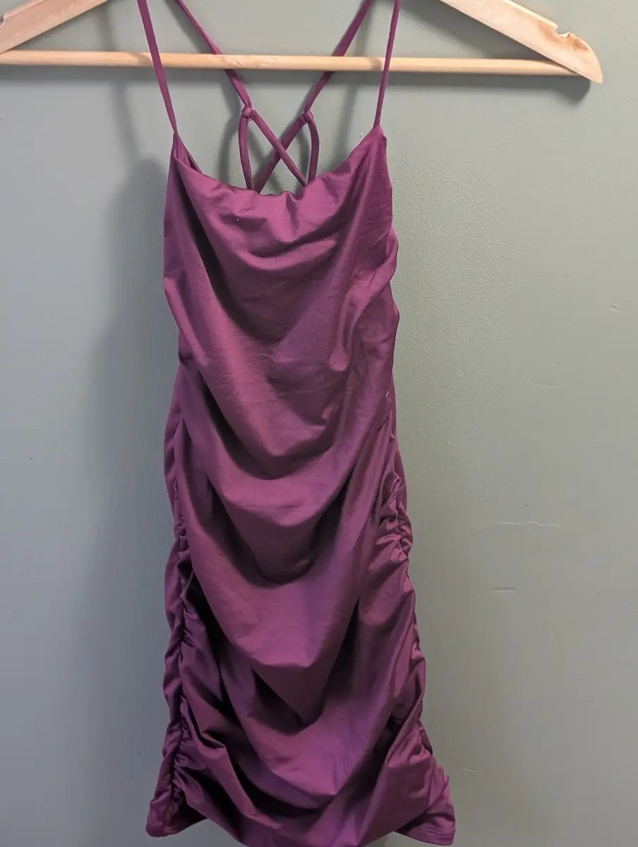 Oh Polly size 6 purple mini dress.