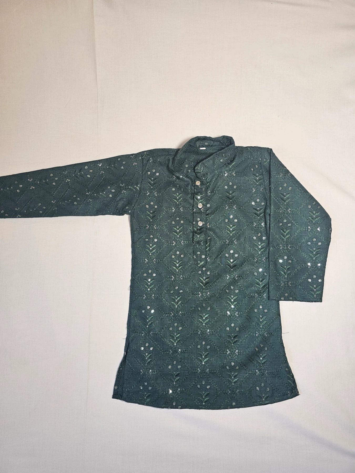 Green kurta sherwani indian Pakistani wedding navratri outfit