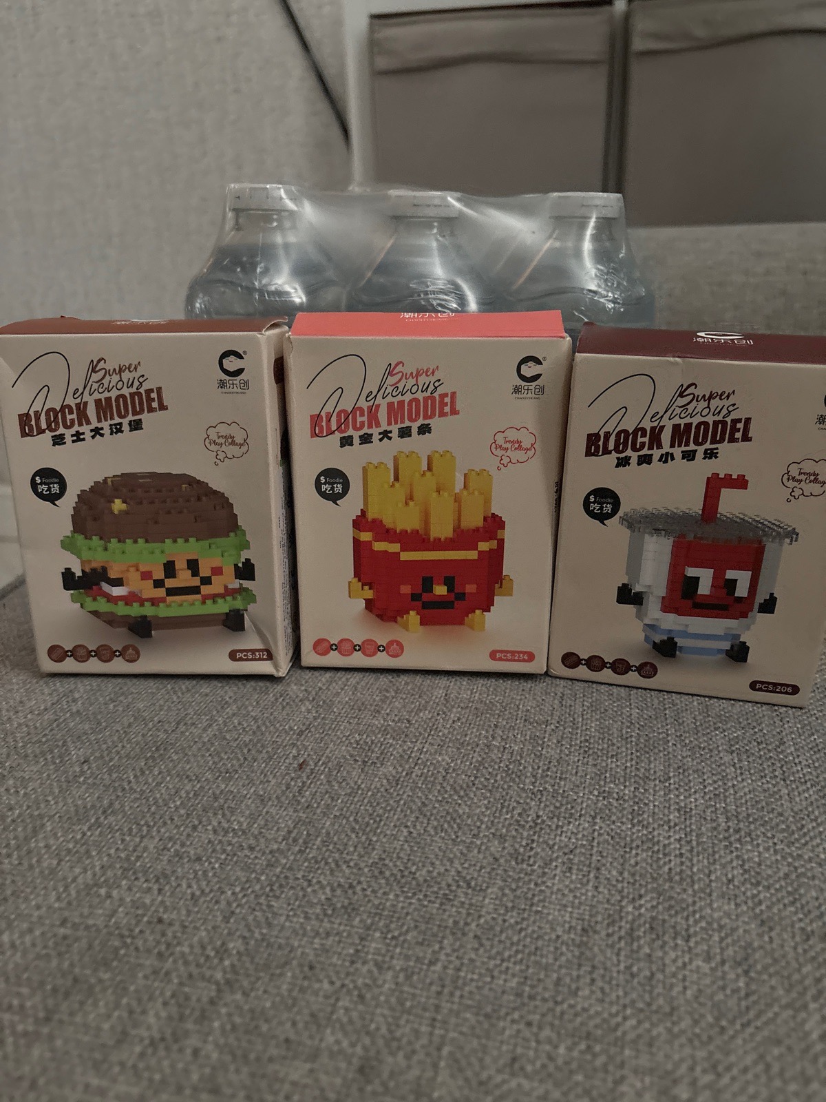 Block food models - build toys
