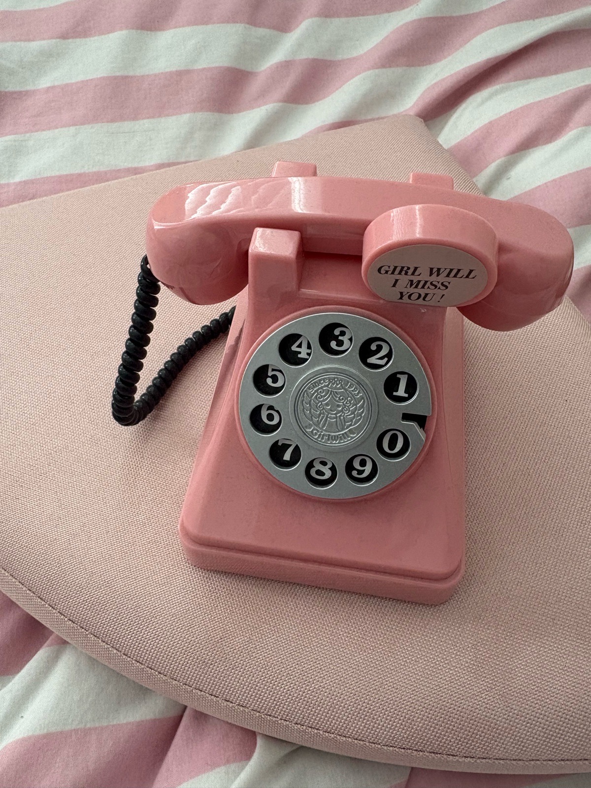 Vintage Pink Phone Money Box