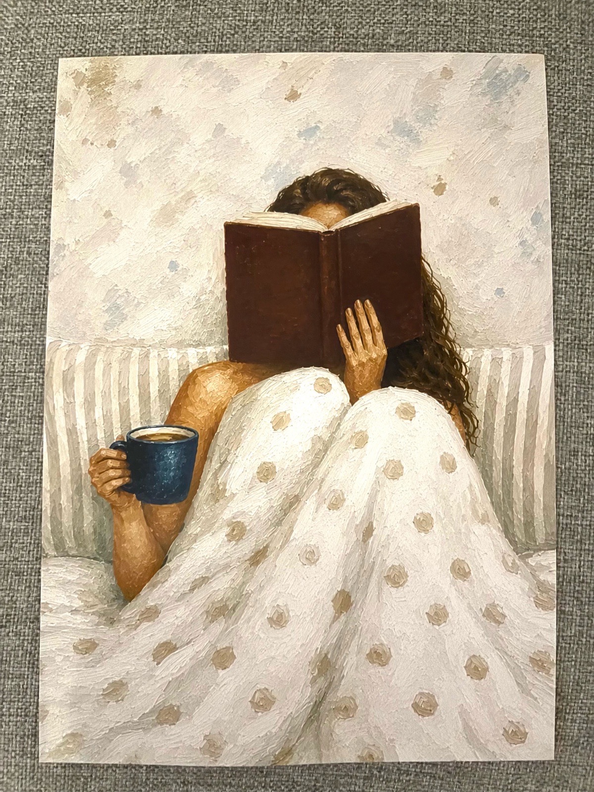 A4 Cosy Reading Art Print - Unframed