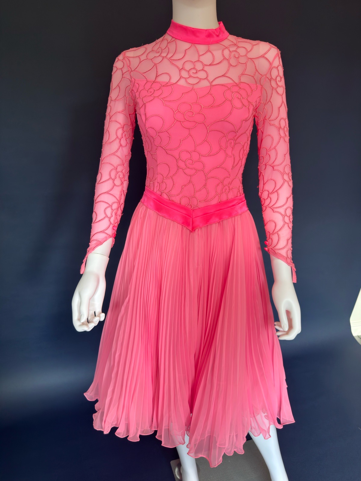 Vintage ballroom princess bubblegum pink fairy occasion dress