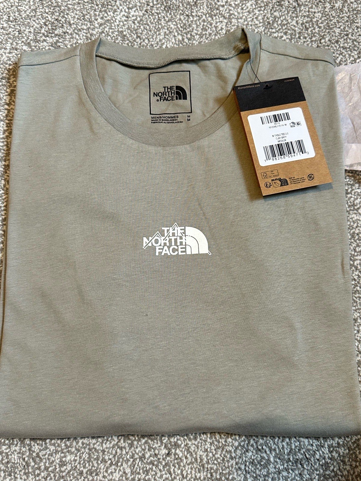 Men’s North Face T-Shirt (Clay Grey)